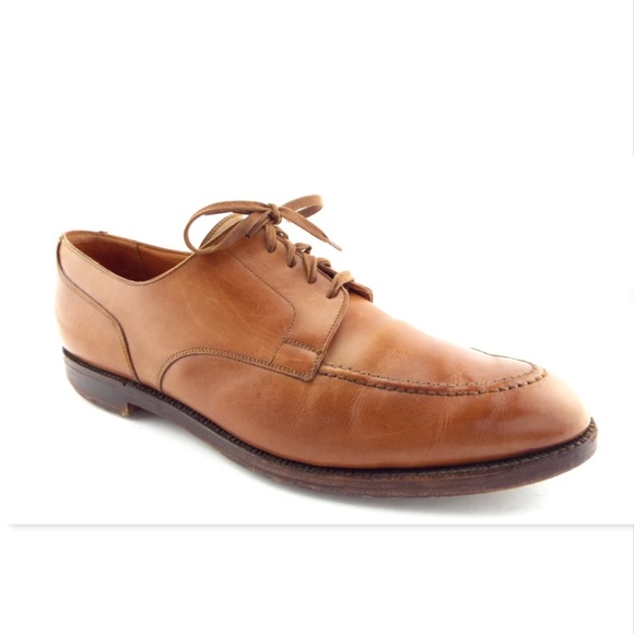 RALPH LAUREN POLO Royal Tan Brown Leather Lace-up Oxford Shoes 12 main image 7